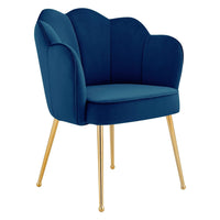 Iconic Home Mia Rose Velvet Dining Chair 