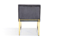 Iconic Home Moriah Tufted Velvet Accent Chair 