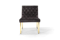 Iconic Home Moriah Tufted Velvet Accent Chair 