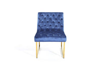 Iconic Home Moriah Tufted Velvet Accent Chair 
