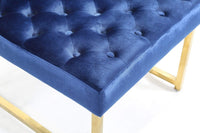 Iconic Home Moriah Tufted Velvet Accent Chair 