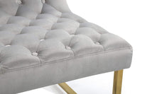 Iconic Home Moriah Tufted Velvet Accent Chair 