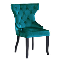 Iconic Home Naomi Tufted Velvet Dining Chair Set of 2 