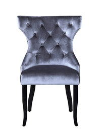 Iconic Home Naomi Tufted Velvet Dining Chair Set of 2 