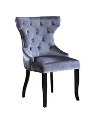 Iconic Home Naomi Tufted Velvet Dining Chair Set of 2 