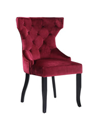 Iconic Home Naomi Tufted Velvet Dining Chair Set of 2 