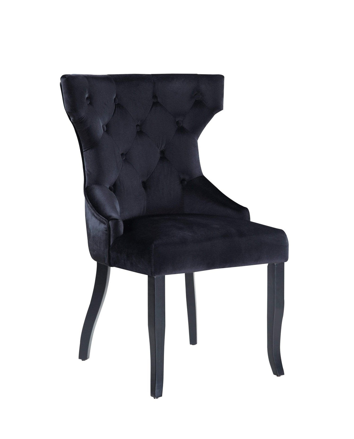 Iconic Home Naomi Tufted Velvet Dining Chair Set of 2 