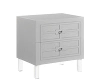 Iconic Home Naples Nightstand | End Side Table 