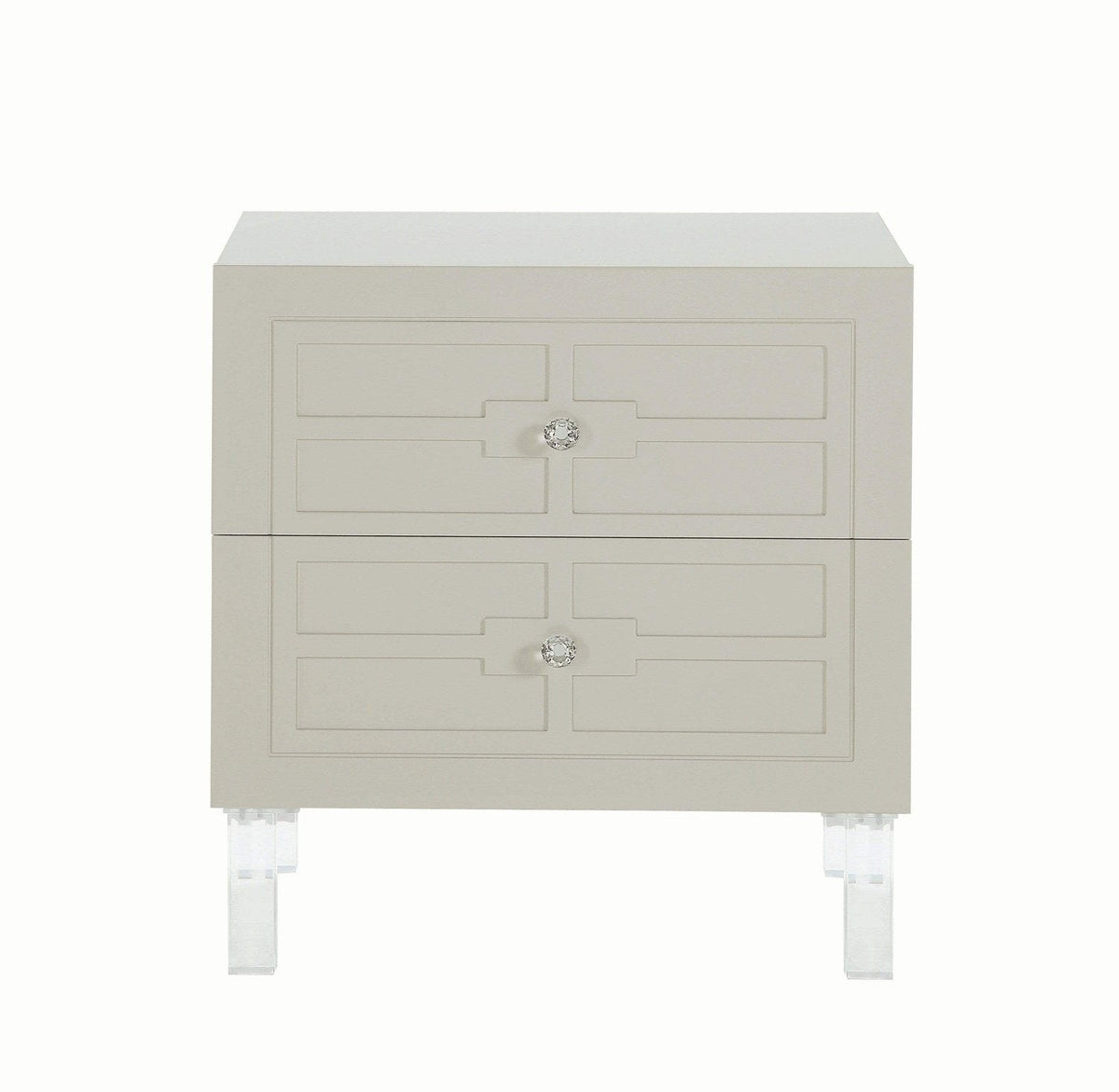 Iconic Home Naples Nightstand | End Side Table 