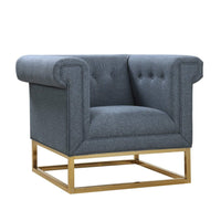 Iconic Home Palmira Button Tufted Club Chair 