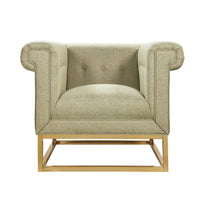 Iconic Home Palmira Button Tufted Club Chair 