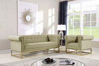 Iconic Home Palmira Button Tufted Club Chair 