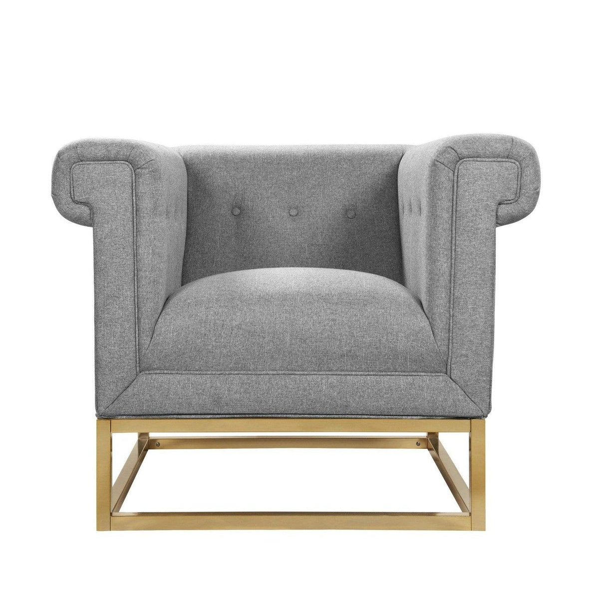 Iconic Home Palmira Button Tufted Club Chair 