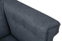 Iconic Home Palmira Button Tufted Rolled Shelter Arm Sofa 