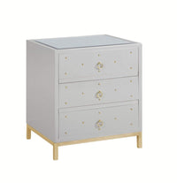 Iconic Home Prato Nightstand | End Side Table 