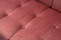 Iconic Home Primavera Button Tufted Velvet Club Chair 