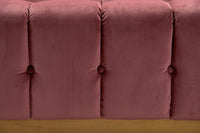 Iconic Home Primavera Button Tufted Velvet Club Chair 