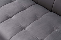 Iconic Home Primavera Velvet Sofa Button Tufted Upholstered Design 