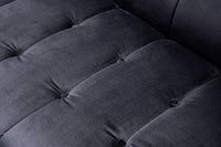 Iconic Home Primavera Velvet Sofa Button Tufted Upholstered Design 