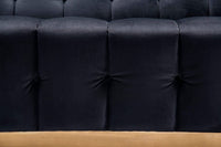 Iconic Home Primavera Velvet Sofa Button Tufted Upholstered Design 