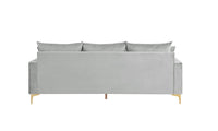 Iconic Home Queenstown Modular Chaise Velvet Sectional Sofa 