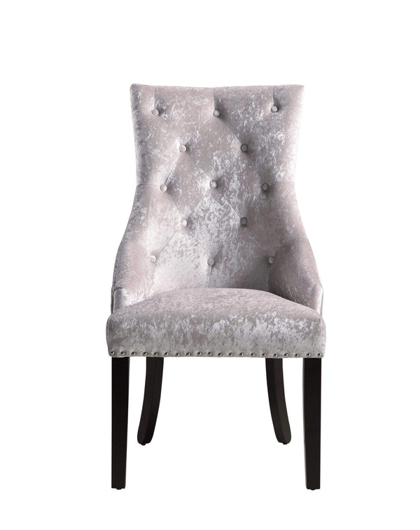 Iconic Home Raizel Tufted Velvet Dining Chair Set of 2 