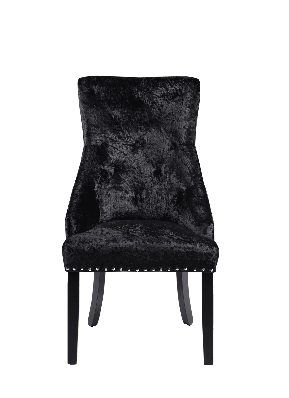 Iconic Home Raizel Tufted Velvet Dining Chair Set of 2 