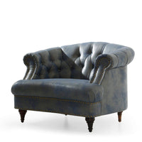 Iconic Home Randalls Tufted PU Leather Club Chair 