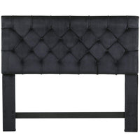 Iconic Home Rivka Tufted Velvet Headboard For Bed 