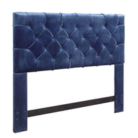 Iconic Home Rivka Tufted Velvet Headboard For Bed 