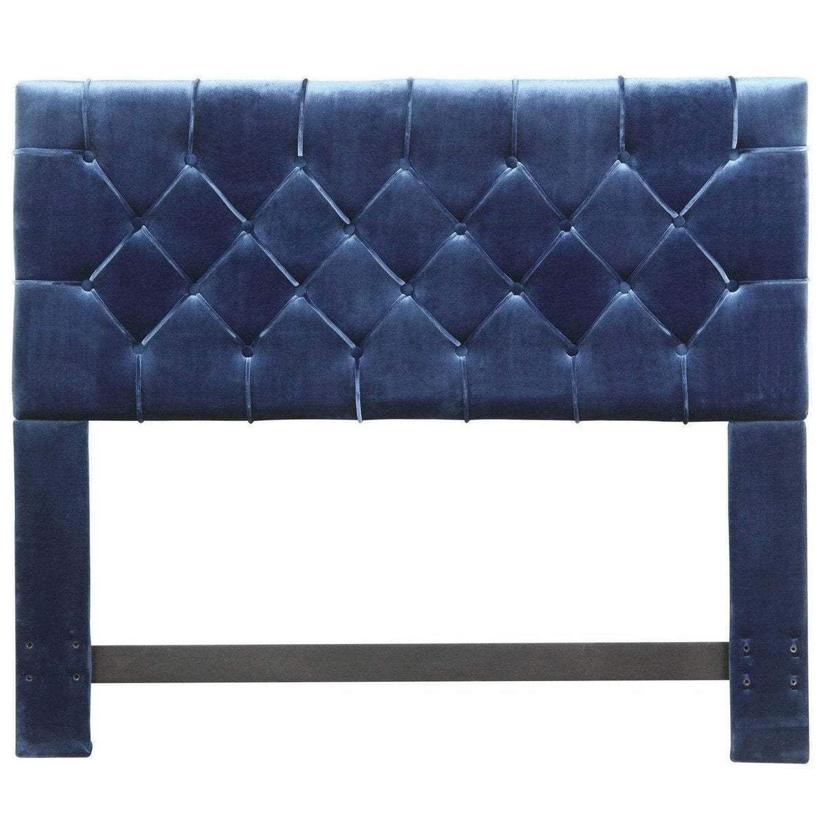 Iconic Home Rivka Tufted Velvet Headboard For Bed 