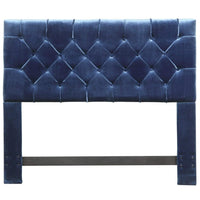 Iconic Home Rivka Tufted Velvet Headboard For Bed 