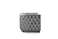 Iconic Home Saratov Button Tufted Velvet Club Chair 