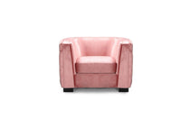 Iconic Home Saratov Button Tufted Velvet Club Chair 