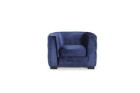 Iconic Home Saratov Button Tufted Velvet Club Chair 