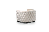 Iconic Home Saratov Button Tufted Velvet Club Chair 