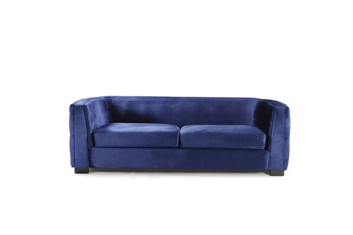 Iconic Home Saratov Button Tufted Velvet Sofa 