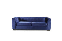 Iconic Home Saratov Button Tufted Velvet Sofa 