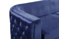 Iconic Home Saratov Button Tufted Velvet Sofa 