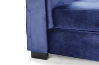 Iconic Home Saratov Button Tufted Velvet Sofa 