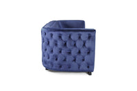 Iconic Home Saratov Button Tufted Velvet Sofa 