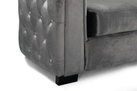 Iconic Home Saratov Button Tufted Velvet Sofa 