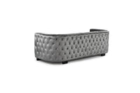 Iconic Home Saratov Button Tufted Velvet Sofa 