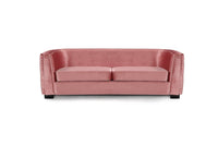 Iconic Home Saratov Button Tufted Velvet Sofa 