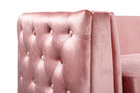 Iconic Home Saratov Button Tufted Velvet Sofa 