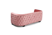 Iconic Home Saratov Button Tufted Velvet Sofa 