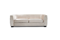Iconic Home Saratov Button Tufted Velvet Sofa 