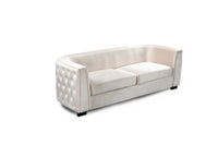 Iconic Home Saratov Button Tufted Velvet Sofa 
