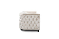 Iconic Home Saratov Button Tufted Velvet Sofa 