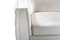 Iconic Home Saratov Button Tufted Velvet Sofa 